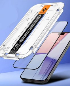 Kính cường lực iPhone 15 Pro Spigen EZ FIT HD Glas.tR